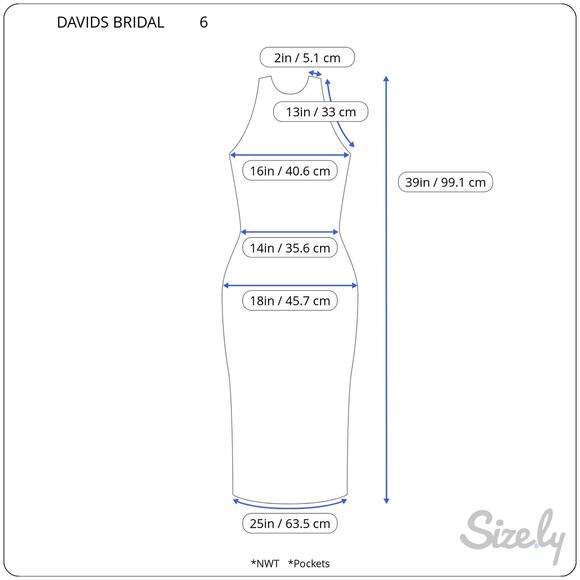 DAVIDS BRIDAL Grey Mercury Y Neck Twist Knot Halter Lined Mini Dress Women 6 NEW - Picture 2 of 12